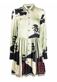 Dsquared2 Hemdkleid mit grafischem Print - Grün