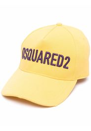 Dsquared2 Baseballkappe mit Logo-Stickerei - Gelb