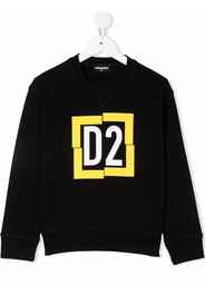 Dsquared2 Kids logo-print crew neck sweatshirt - Schwarz