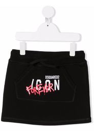 Dsquared2 Kids logo print skirt - Schwarz