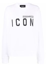 Dsquared2 logo-print long-sleeved sweatshirt - Weiß