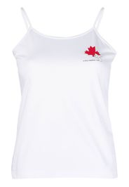 Dsquared2 maple leaf logo-print vest top - Weiß