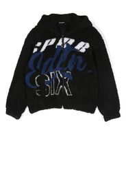 Dsquared2 Kids fleece zip-up hoodie - Schwarz