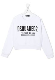 Dsquared2 Kids logo-print cotton sweatshirt - Weiß