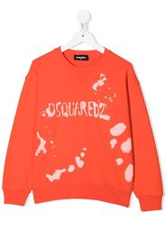 Dsquared2 Kids Sweatshirt mit Logo-Print - Orange