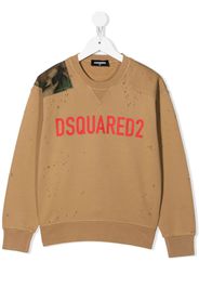 DSQUARED2 KIDS Sweatshirt mit Logo-Print - Nude