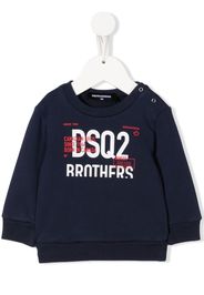Dsquared2 Kids logo-print long-sleeve sweatshirt - Blau