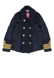 Dsquared2 Kids double-breasted padded jacket - Blau