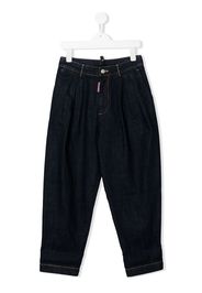 Dsquared2 Kids Halbhohe Tapered-Jeans - Blau