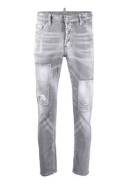 Dsquared2 Skinny-Jeans in Distressed-Optik - Grau