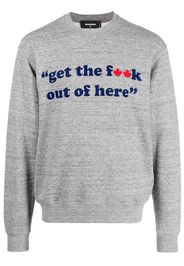 Dsquared2 Meliertes Sweatshirt - Grau