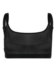 Dsquared2 slogan-print sports bra - Schwarz