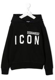 Dsquared2 Kids Icon logo-print hoodie - Schwarz