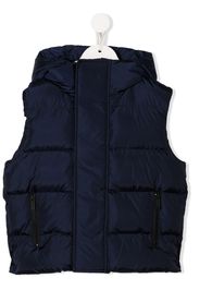 Dsquared2 Kids padded zip-up gilet - Blau