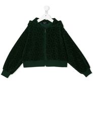 Dsquared2 Kids Kapuzenjacke mit Ahornblatt-Print - Grün