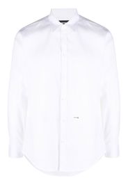 Dsquared2 logo detail cotton shirt - Weiß