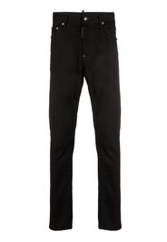 Dsquared2 rear logo-print skinny jeans - Schwarz