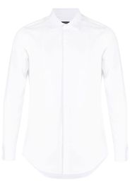 Dsquared2 Hemd mit verdeckter Knopfleiste - Weiß