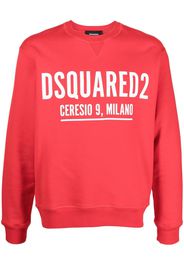Dsquared2 logo-print cotton sweatshirt - Rot