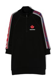 Dsquared2 Kids logo-print half-zip dress - Schwarz