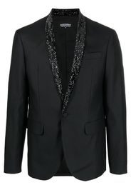 Dsquared2 metallic-detail single-breasted blazer - Schwarz