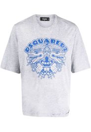 Dsquared2 graphic-logo print T-shirt - Grau