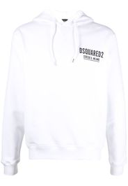 Dsquared2 logo-print cotton hoodie - Weiß