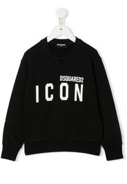 Dsquared2 Kids Icon-print long-sleeved sweatshirt - Schwarz