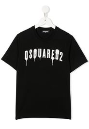 Dsquared2 Kids spray-paint logo-print T-shirt - Schwarz