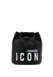 Dsquared2 Icon-print bucket bag - Schwarz