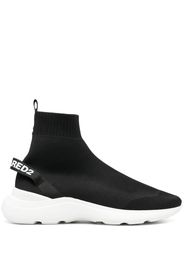 Dsquared2 logo-print high-top sneakers - Schwarz