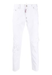 Dsquared2 Skinny-Jeans im Distressed-Look - Weiß