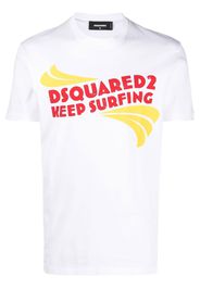 Dsquared2 T-Shirt mit Logo-Print - Weiß