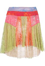 Dsquared2 chantilly-lace asymmetric skirt - Grün