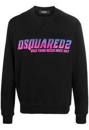 Dsquared2 Sweatshirt mit Logo-Print - Schwarz