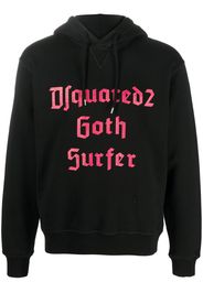 Dsquared2 Hoodie mit Slogan-Print - Schwarz