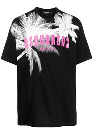 Dsquared2 T-Shirt mit grafischem Print - Schwarz