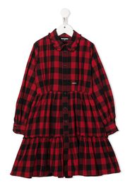 Dsquared2 Kids check-pattern long-sleeve dress - Schwarz