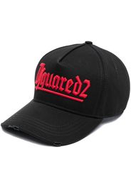 Dsquared2 embroidered-logo baseball cap - Schwarz