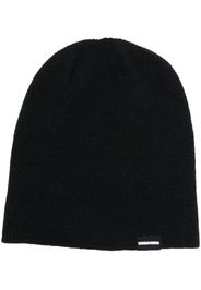 Dsquared2 logo-tag wool beanie - Schwarz