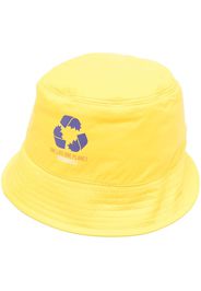 Dsquared2 logo-print bucket-hat - Gelb
