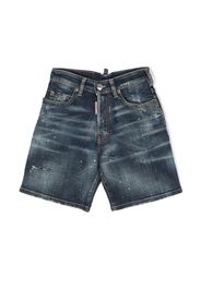 Dsquared2 Kids Calzoncini Jeans-Shorts - Blau