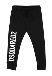 Dsquared2 Kids logo-print cotton track trousers - Schwarz