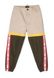 Dsquared2 Kids Hose im Patchwork-Look - Grün