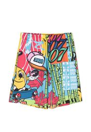 Dsquared2 Kids Shorts mit grafischem Print - Rosa