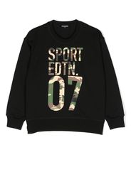 Dsquared2 Kids slogan-print sweatshirt - Schwarz