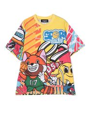 Dsquared2 Kids T-Shirt mit grafischem Print - Gelb
