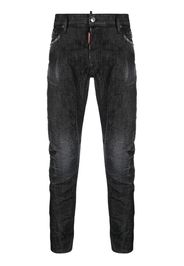 Dsquared2 slim-cut washed jeans - Schwarz