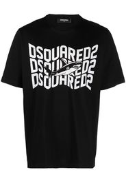 Dsquared2 logo-print T-shirt - Schwarz