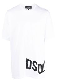 Dsquared2 logo print cotton T-shirt - Weiß